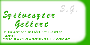 szilveszter gellert business card